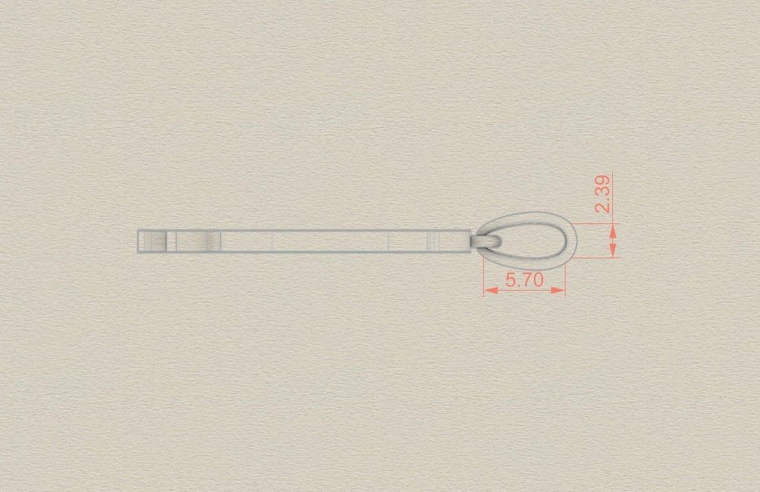 Model 1018 O Russelot Initial Letter Alphabet Pendant 3D print model_7