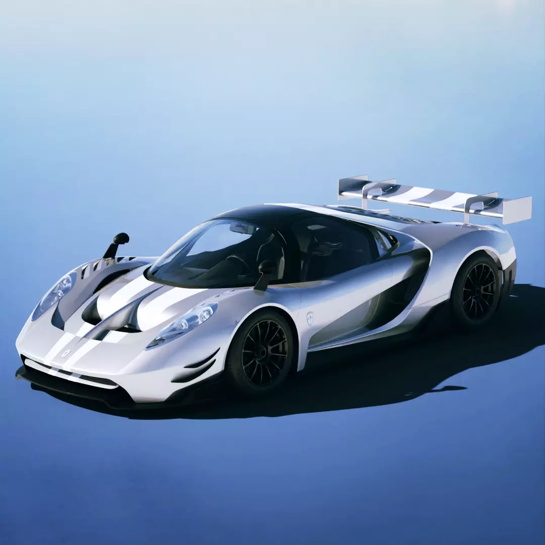 Glickenhaus SCG 004C 2018 Low-poly 3D model_0