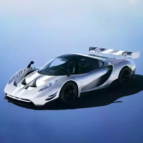 Glickenhaus SCG 004C 2018 Low-poly 3D model
