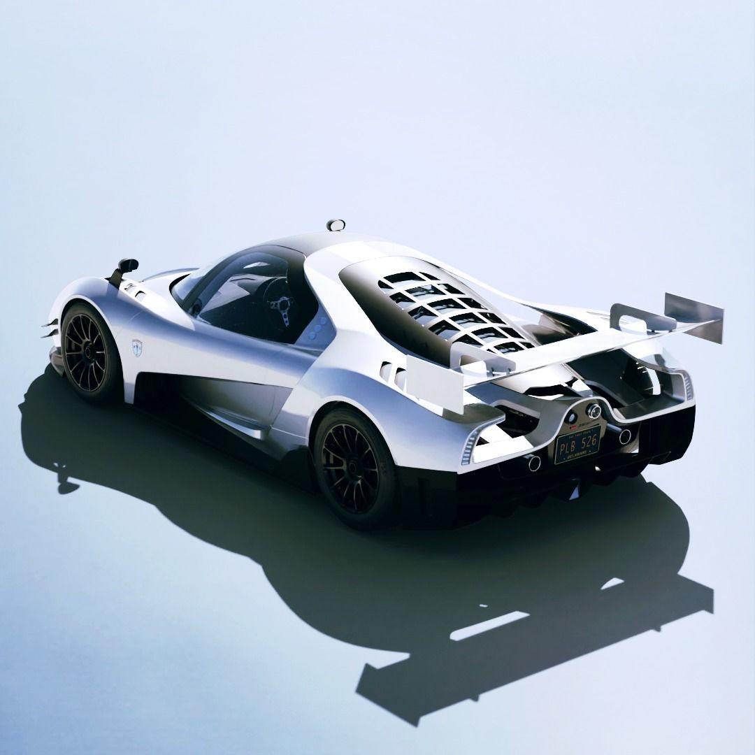 Glickenhaus SCG 004C 2018 Low-poly 3D model_1