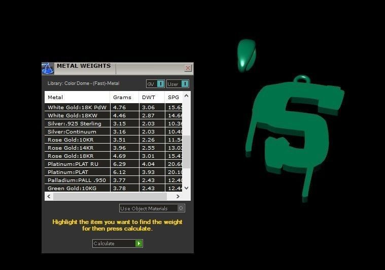 Model 1021 S Russelot Initial Letter Alphabet Pendant 3D print model_10