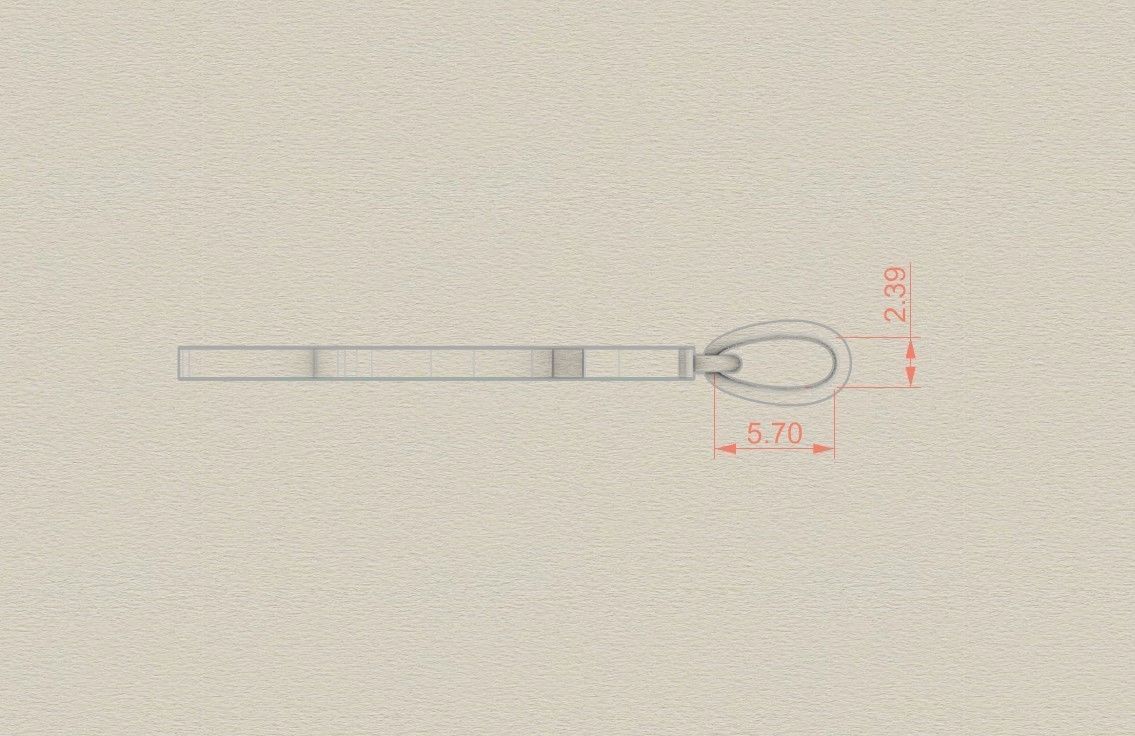 Model 1021 S Russelot Initial Letter Alphabet Pendant 3D print model_7