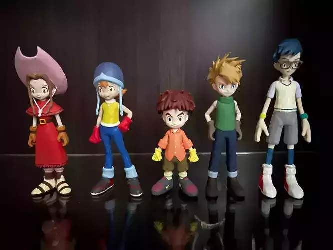 KIDS FROM DIGIMON ADVENTURE AND DIGIMON TAMERS
