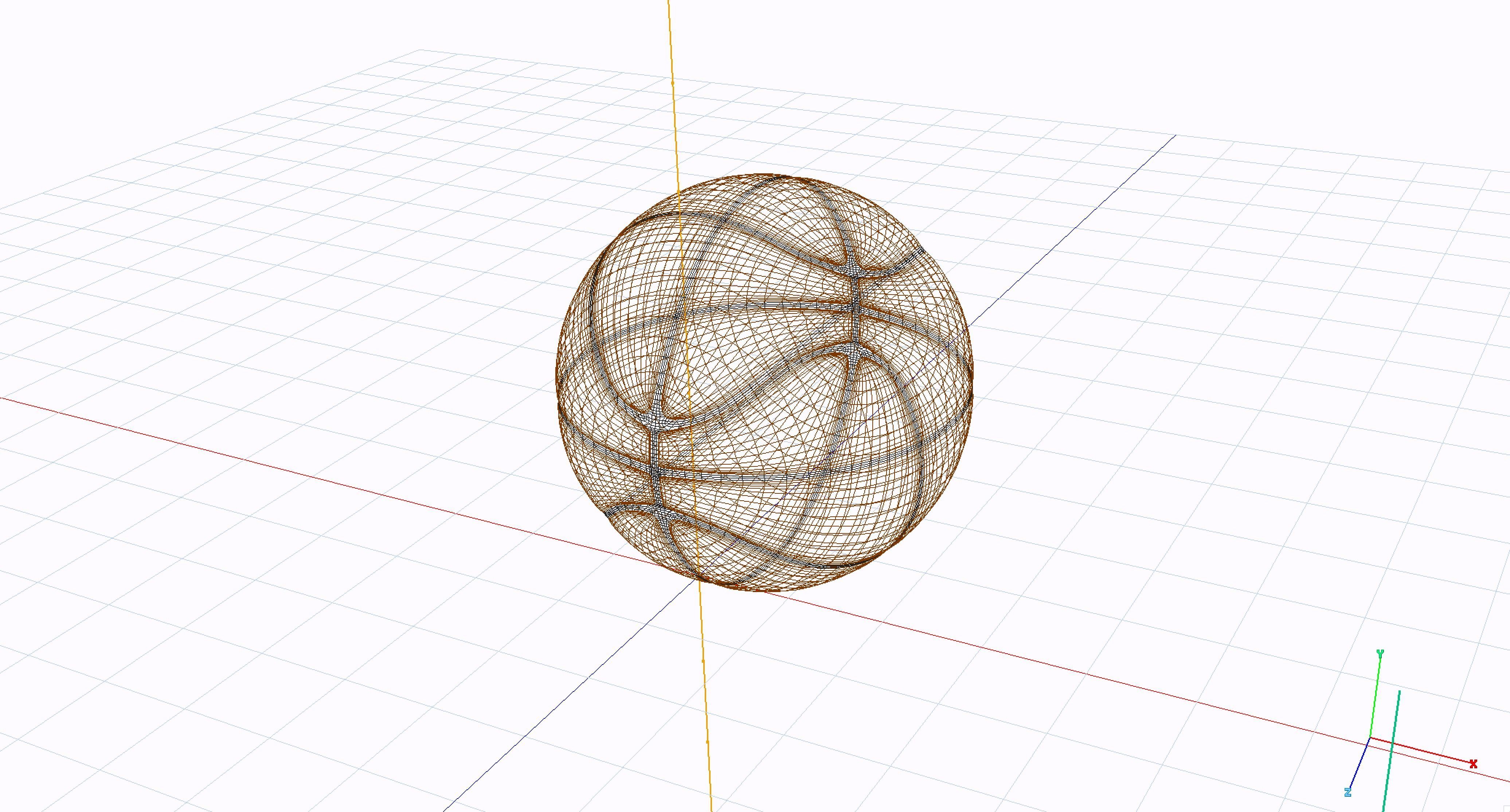 Basketball ball 3D model_4