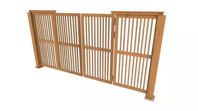 Industrial Metal Gate AR VR PBR Low-poly 3D model Industrial Metal Gate AR VR PBR Low-poly 3D model