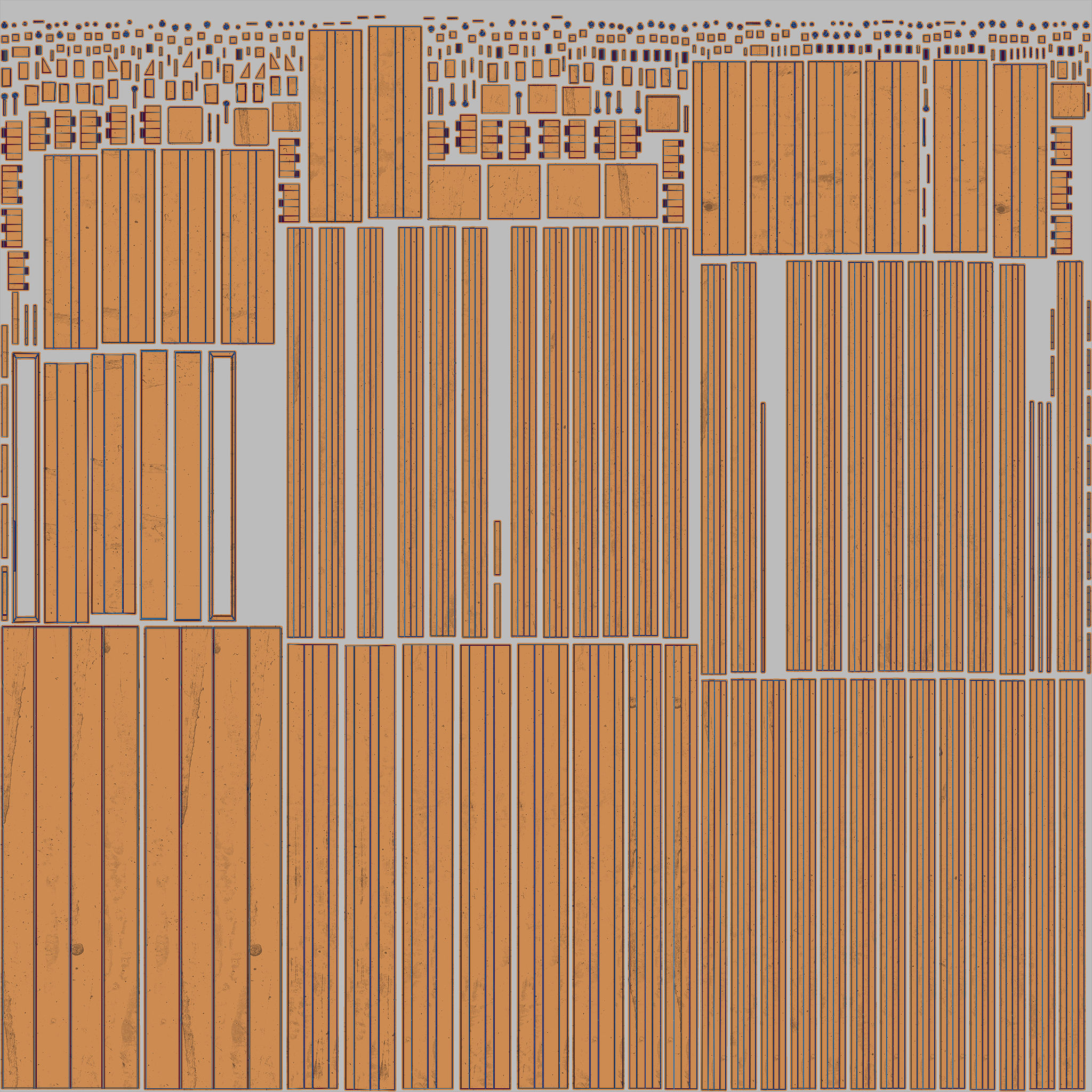 Industrial Metal Gate AR VR PBR Low-poly 3D model_23