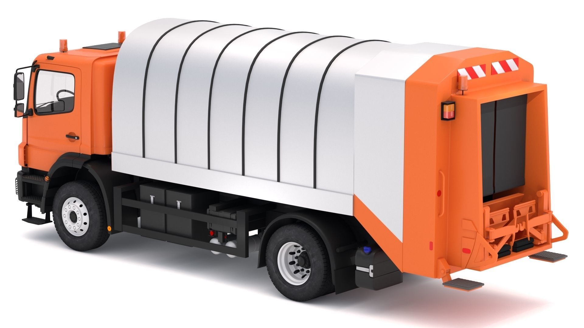 Generic Truck Garbage 3D model_2