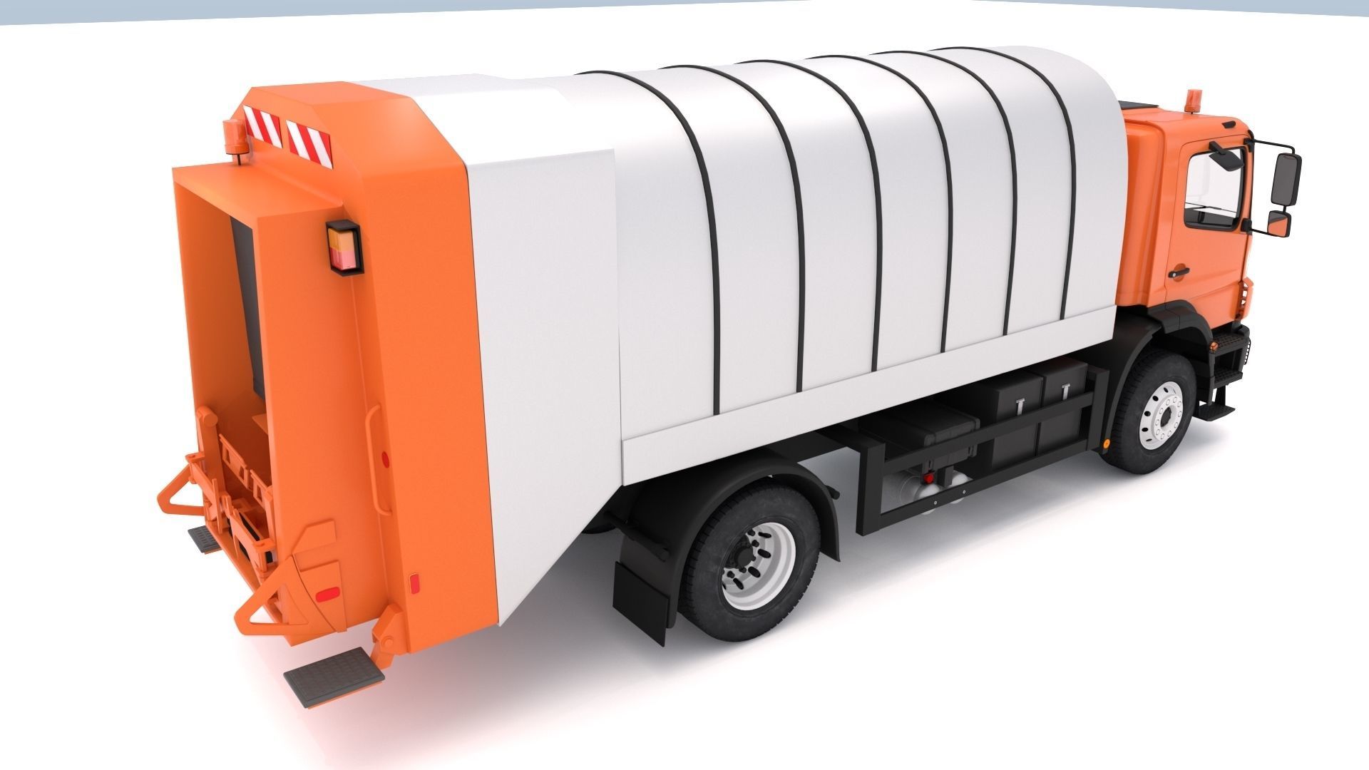 Generic Truck Garbage 3D model_5