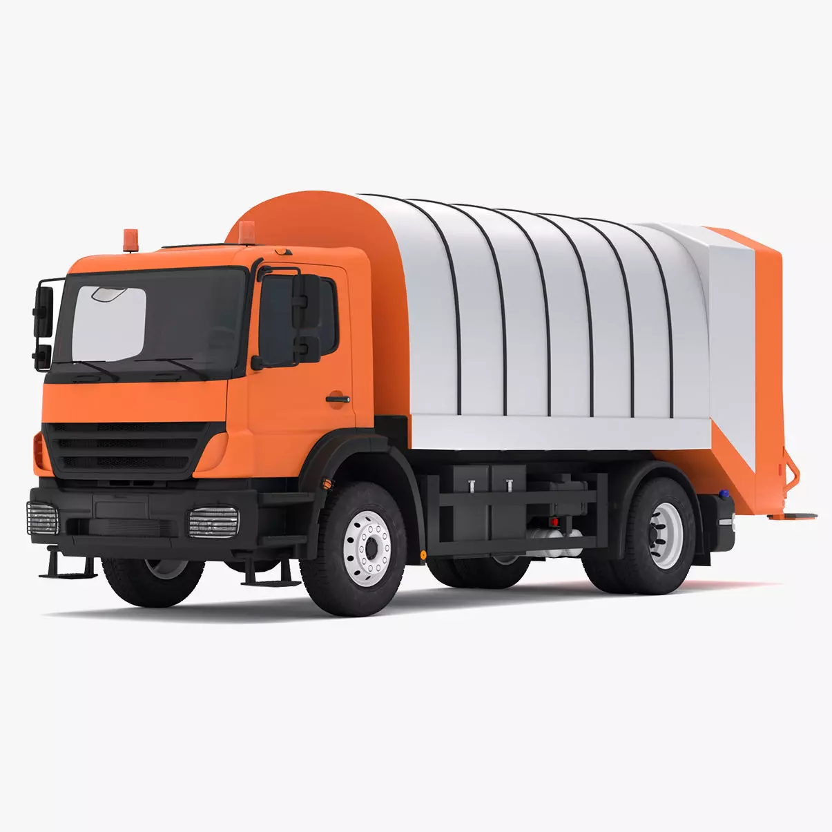 Generic Truck Garbage 3D model_0