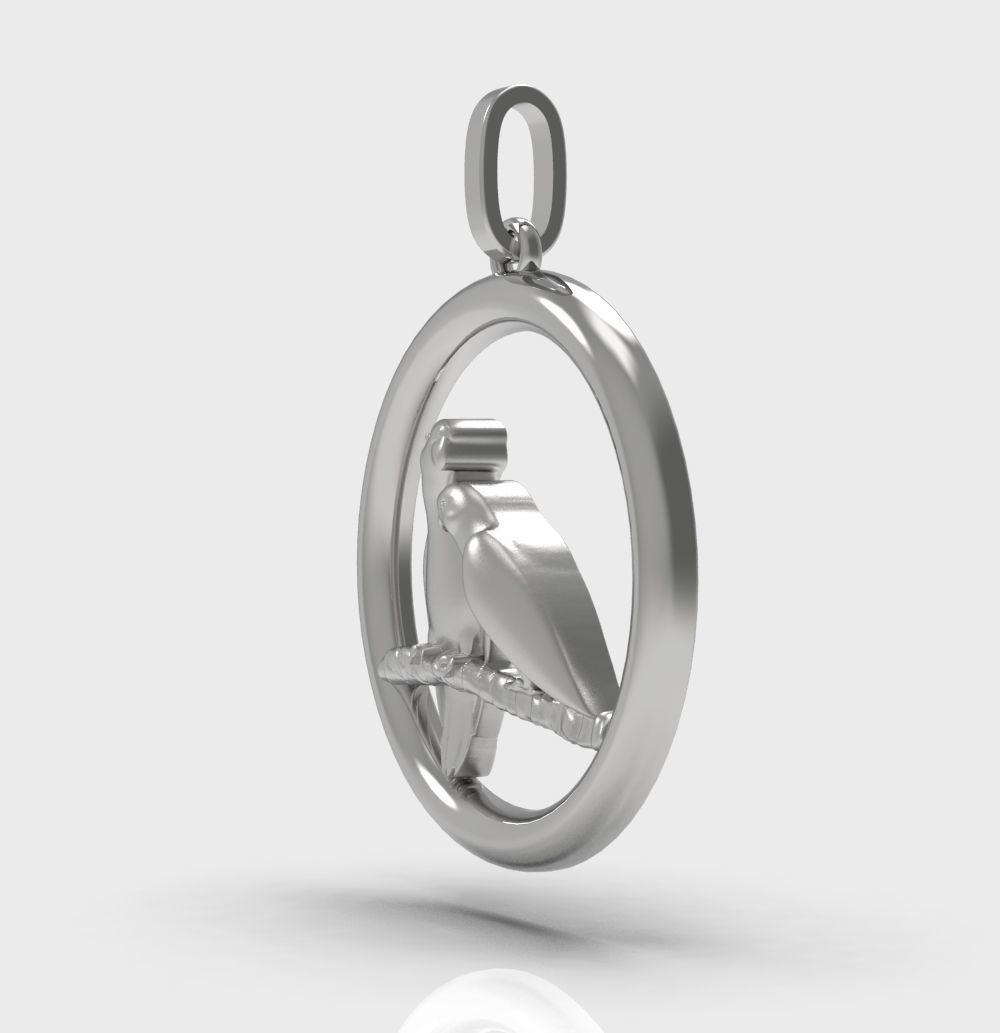 Pendant Parrot 3D print model_29