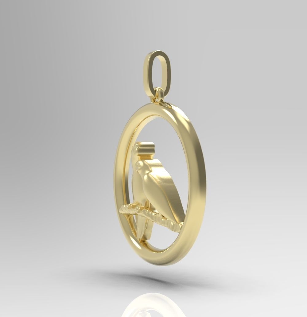 Pendant Parrot 3D print model_18