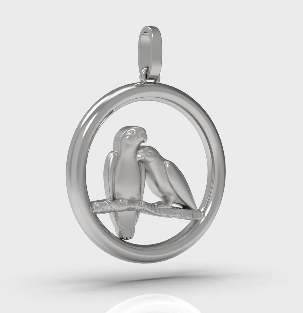 Pendant Parrot 3D print model_27
