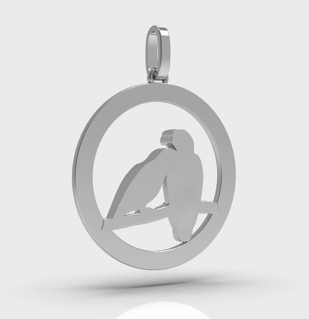 Pendant Parrot 3D print model_22