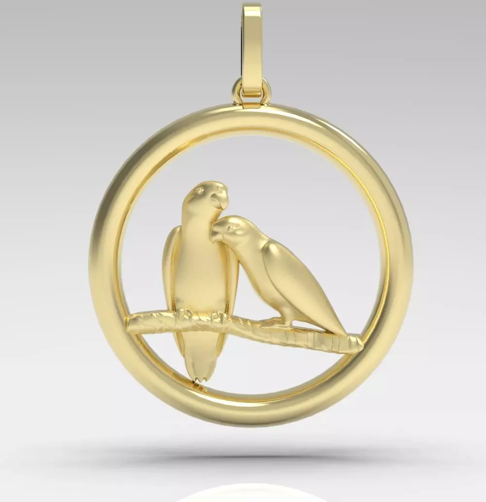 Pendant Parrot 3D print model_0