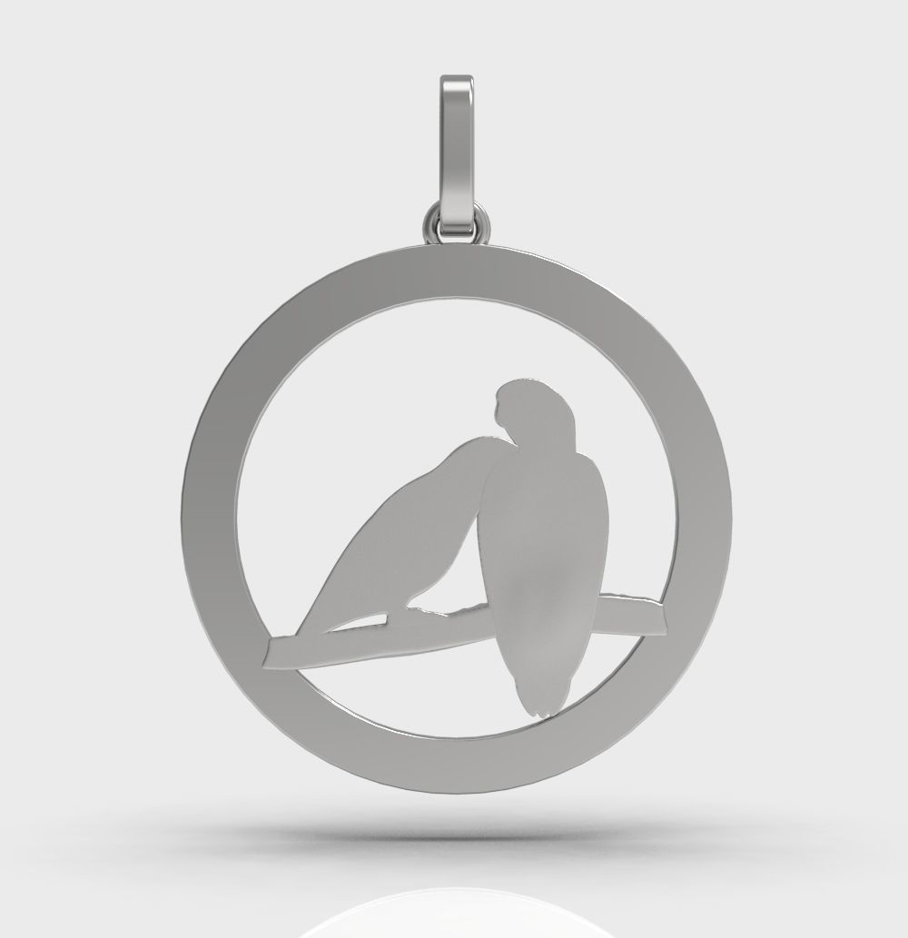 Pendant Parrot 3D print model_19