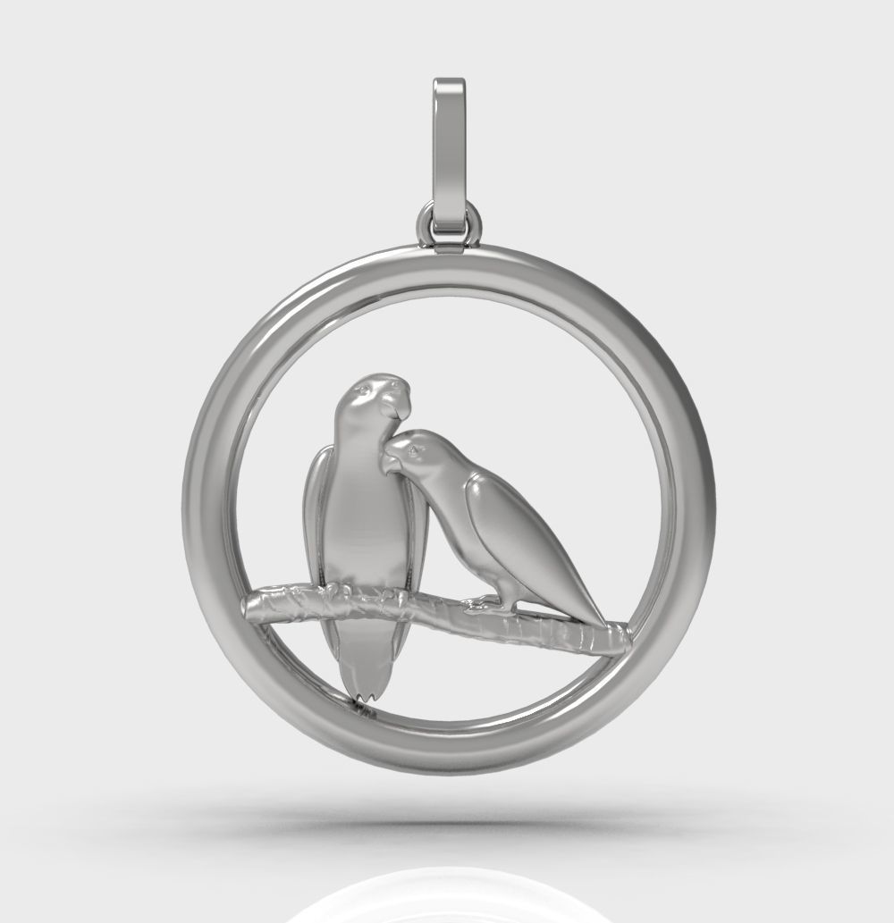 Pendant Parrot 3D print model_2