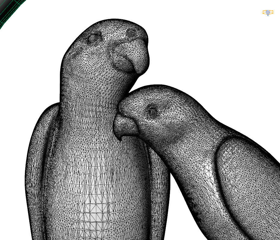 Pendant Parrot 3D print model_7