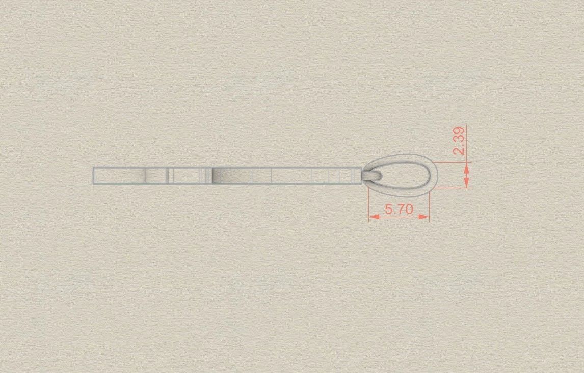 Model 1026 Z Russelot Initial Letter Alphabet Pendant 3D print model_7