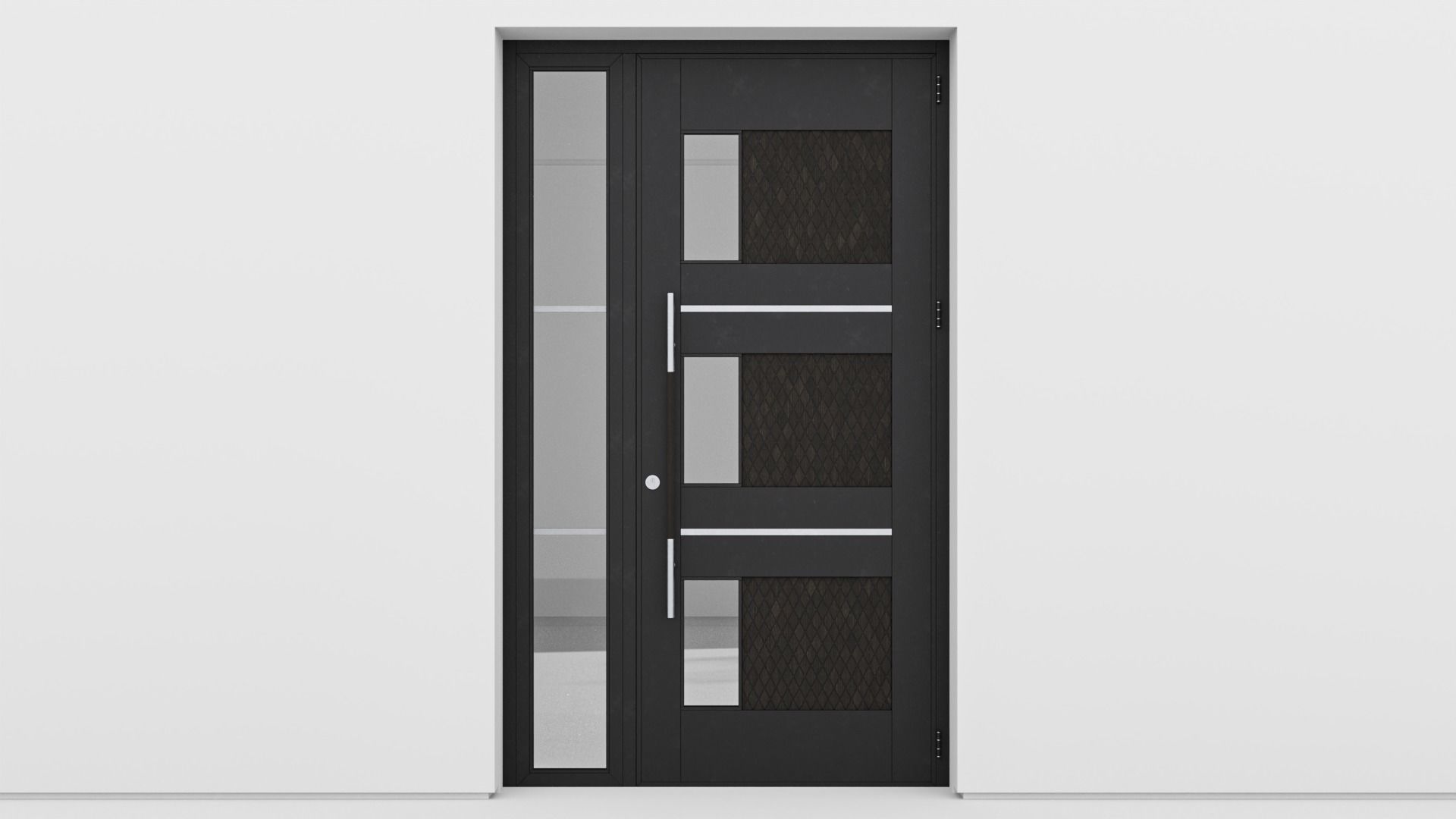 Aluminium door 142 3D model_1