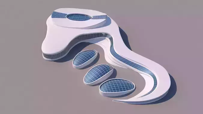 0086 - Organic Building 3D model