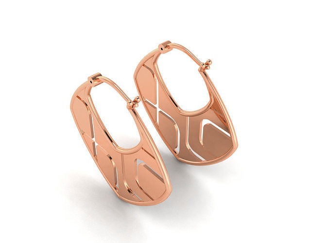 Women Earrings 3D print model