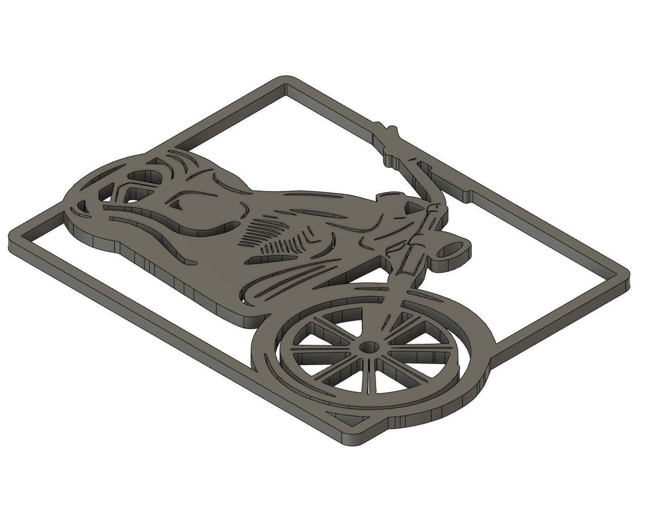 Motorcycle Art Home Decor 3D print model_2