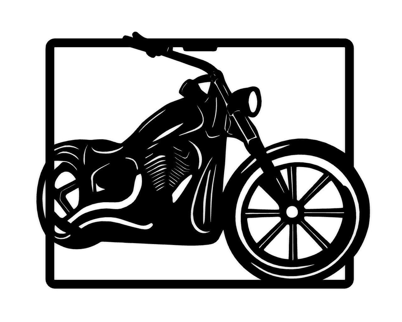 Motorcycle Art Home Decor 3D print model_1