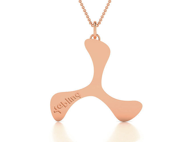 Boomrang Women Pendant 3D print model
