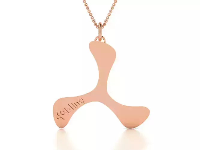 Boomrang Women Pendant 3D print model