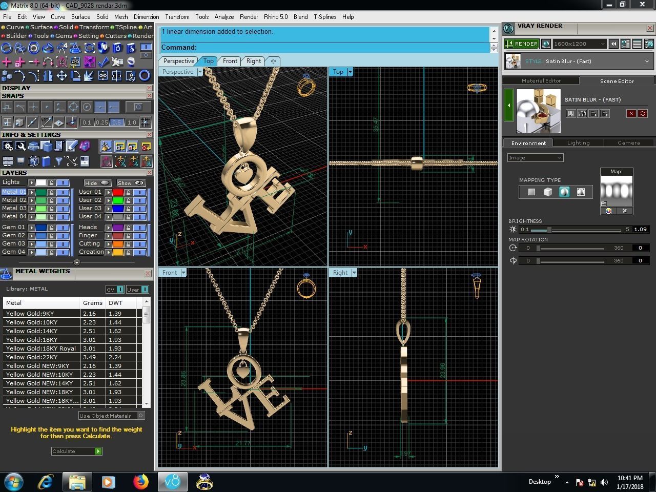 Women Pendant 3D print model_4