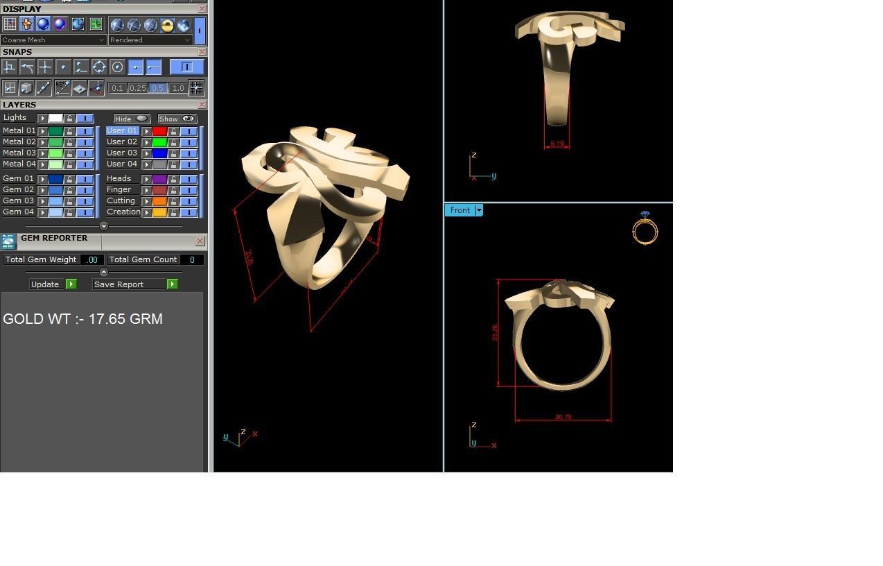 Women Pendant 3D print model_1