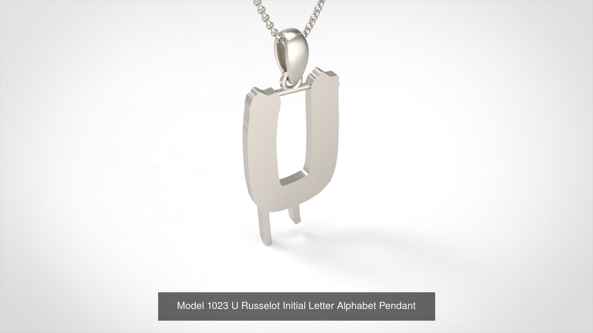 Russelot Initial Letter Alphabet Pendant Collection _23