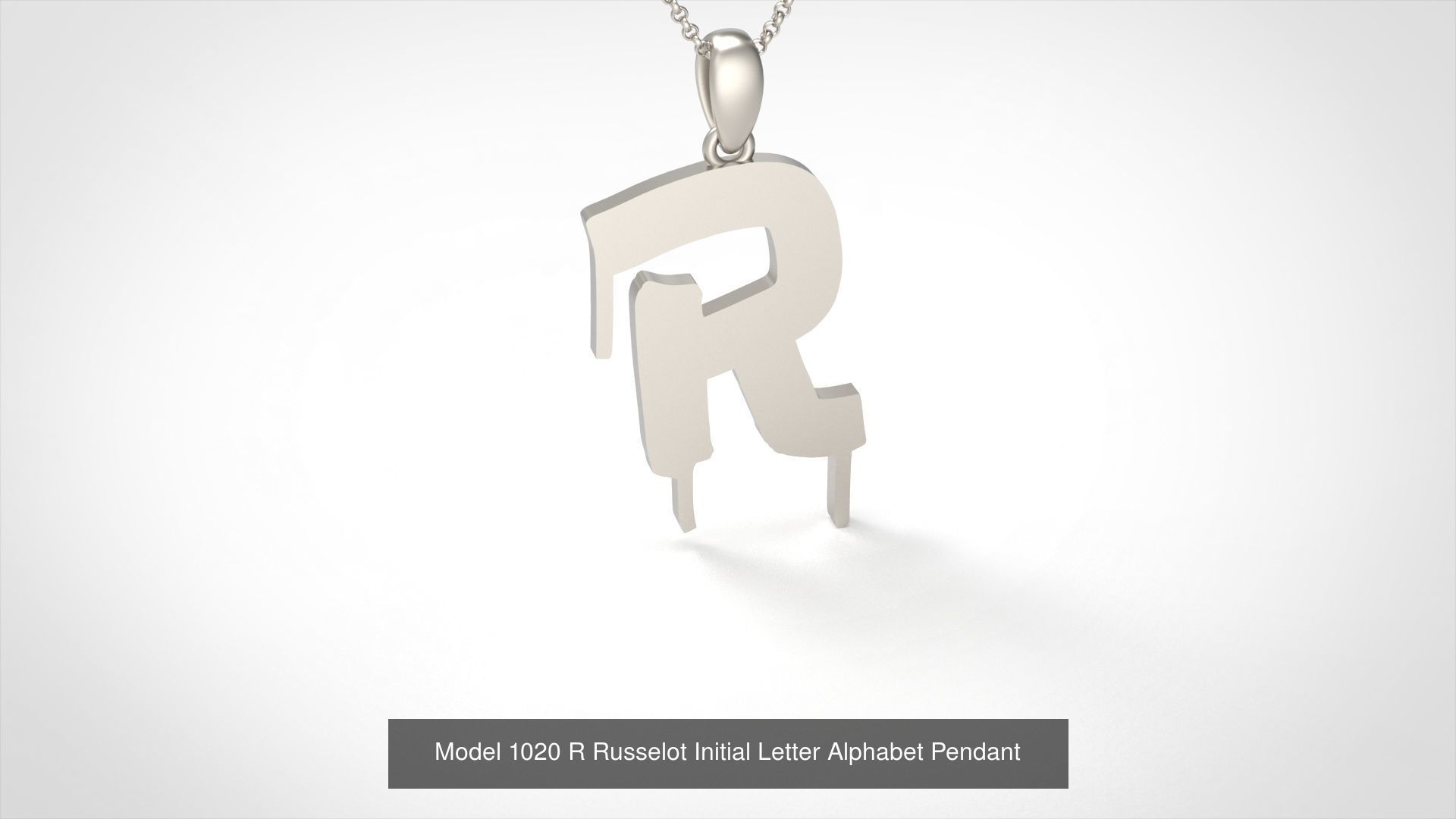 Russelot Initial Letter Alphabet Pendant Collection _20