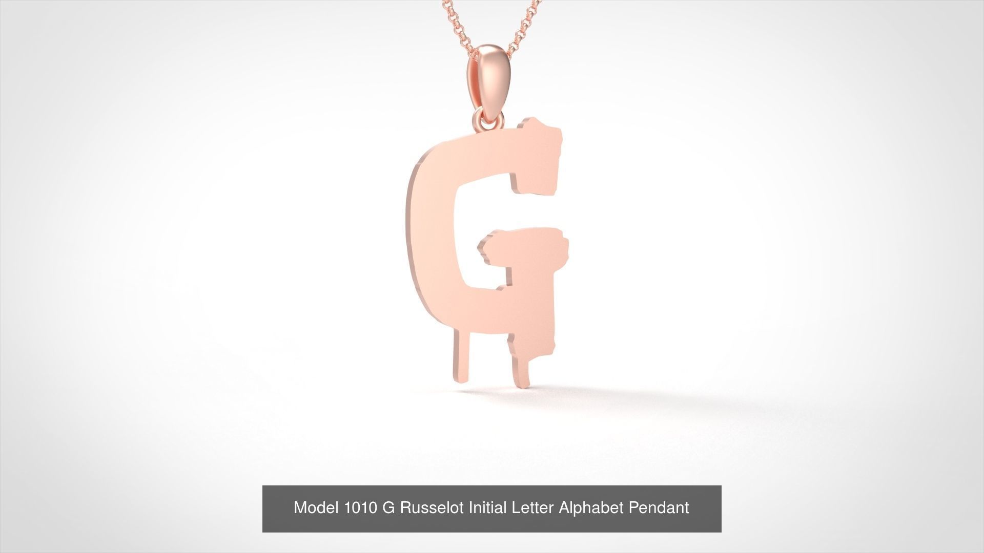 Russelot Initial Letter Alphabet Pendant Collection _10