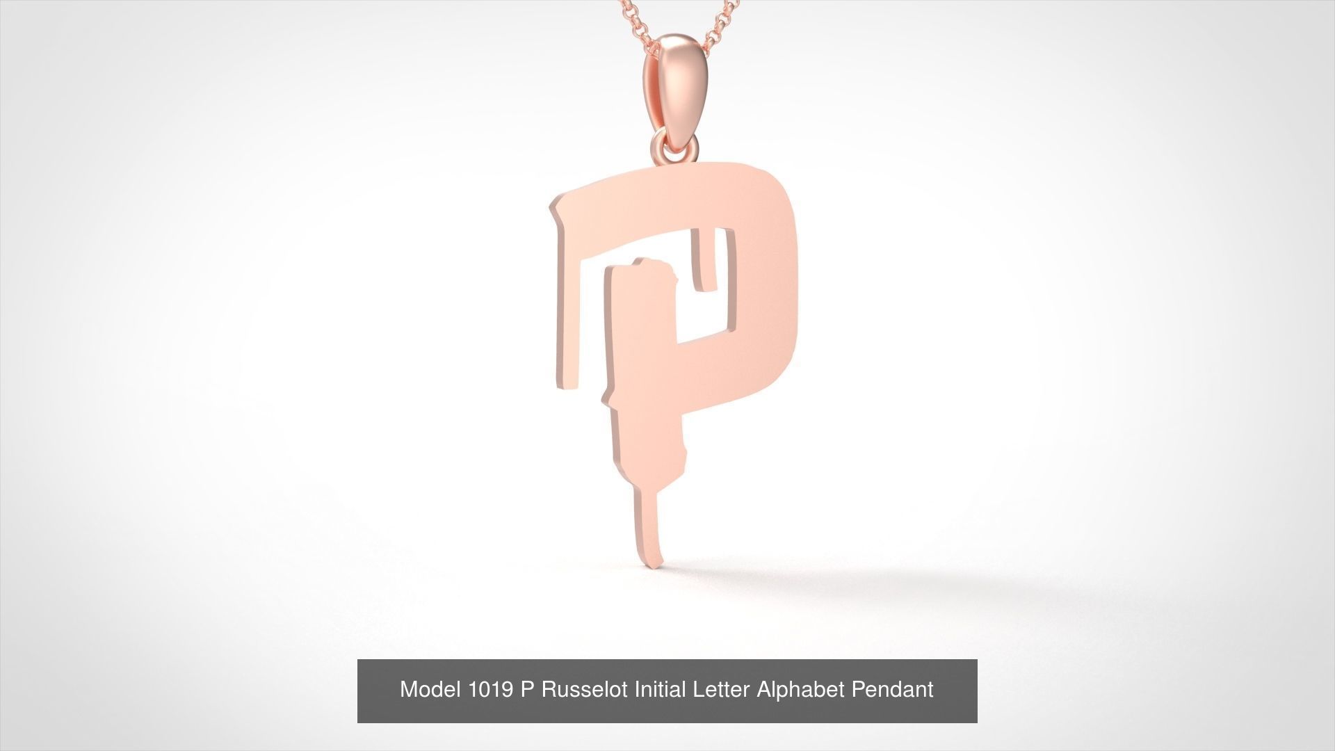 Russelot Initial Letter Alphabet Pendant Collection _19