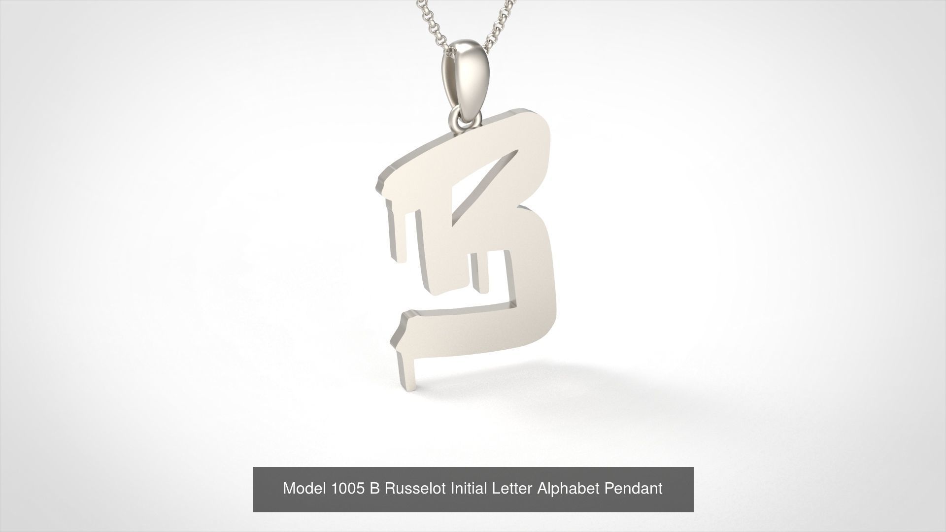 Russelot Initial Letter Alphabet Pendant Collection _5