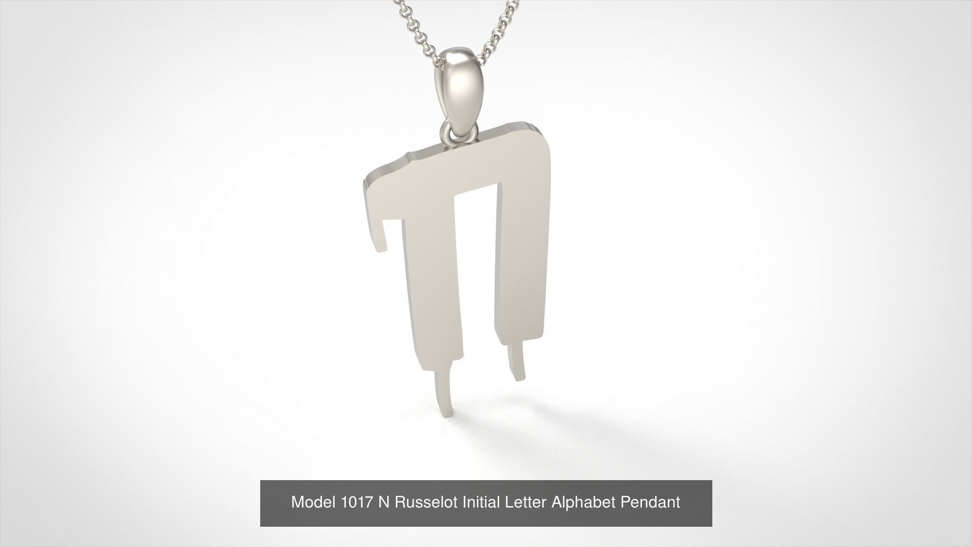 Russelot Initial Letter Alphabet Pendant Collection _17