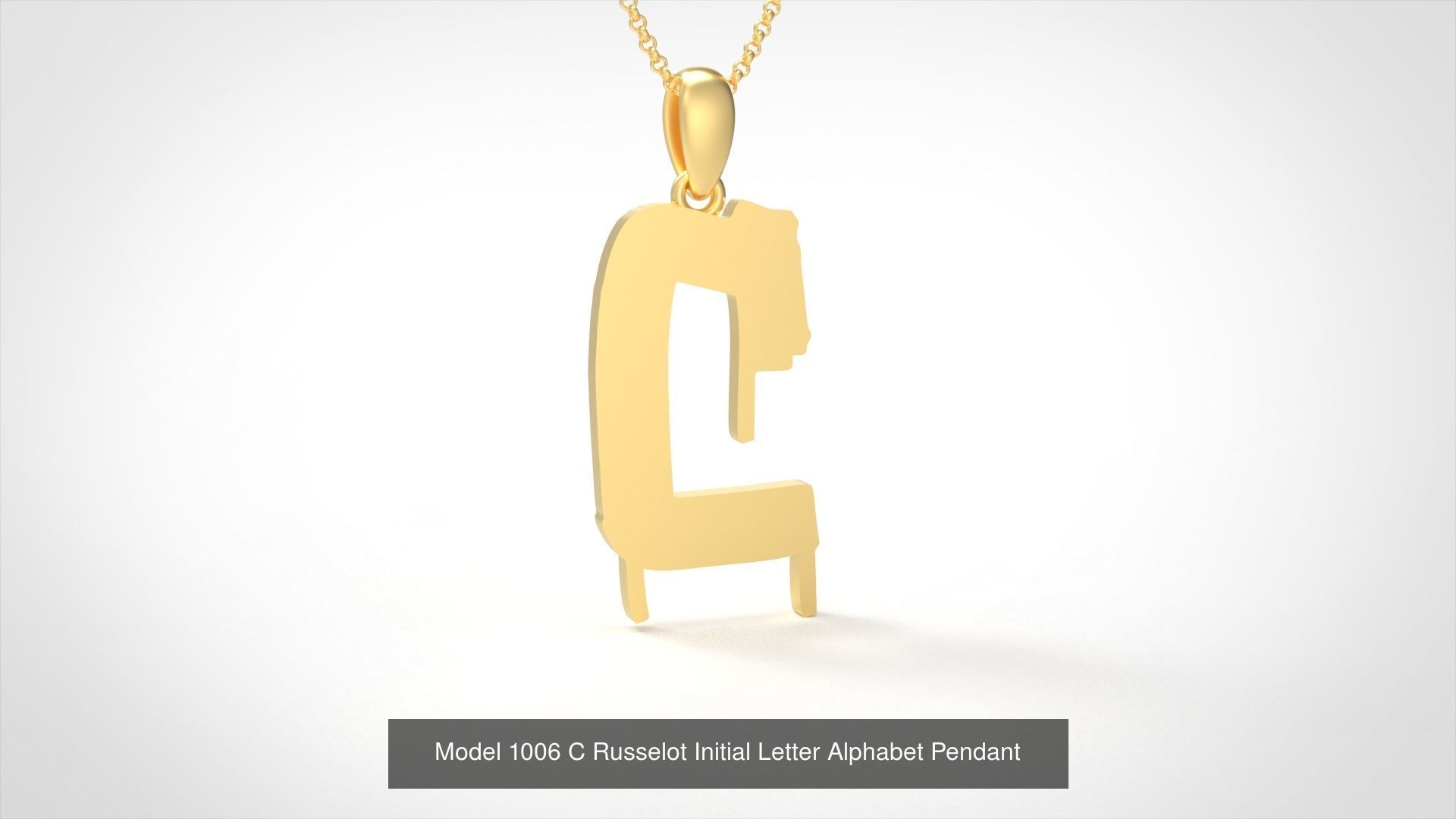 Russelot Initial Letter Alphabet Pendant Collection _6