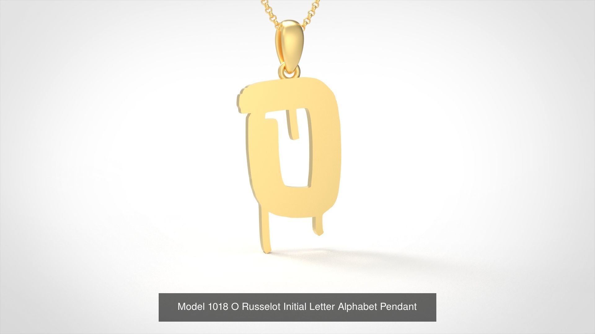 Russelot Initial Letter Alphabet Pendant Collection _18
