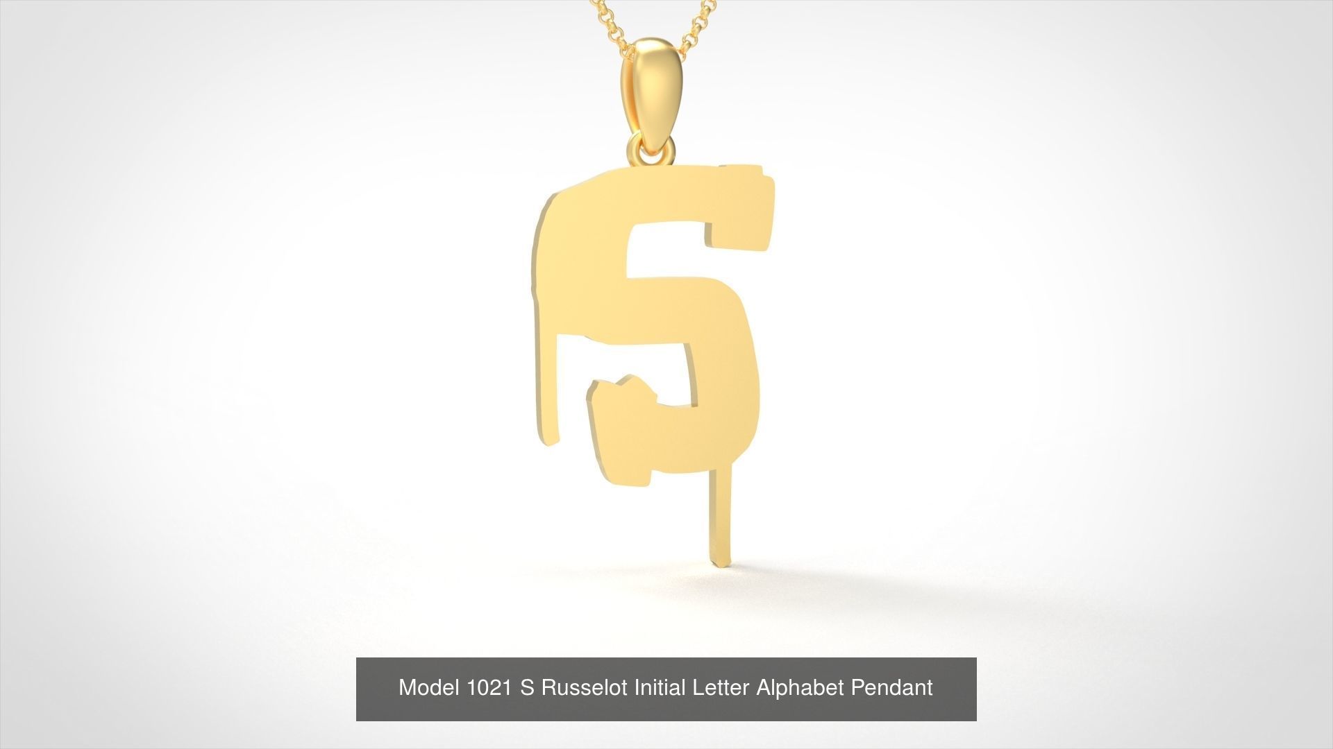 Russelot Initial Letter Alphabet Pendant Collection _21