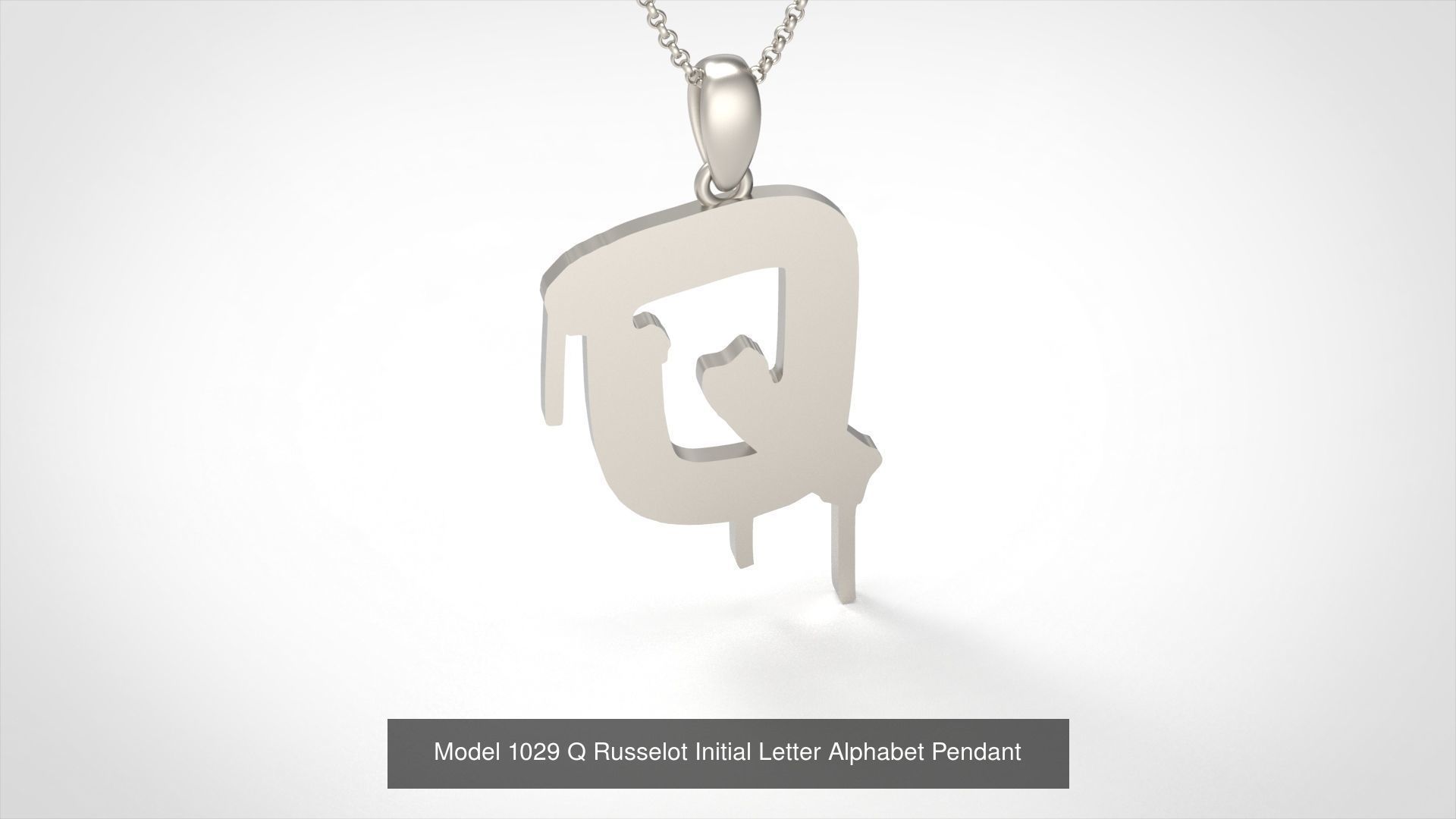 Russelot Initial Letter Alphabet Pendant Collection _29