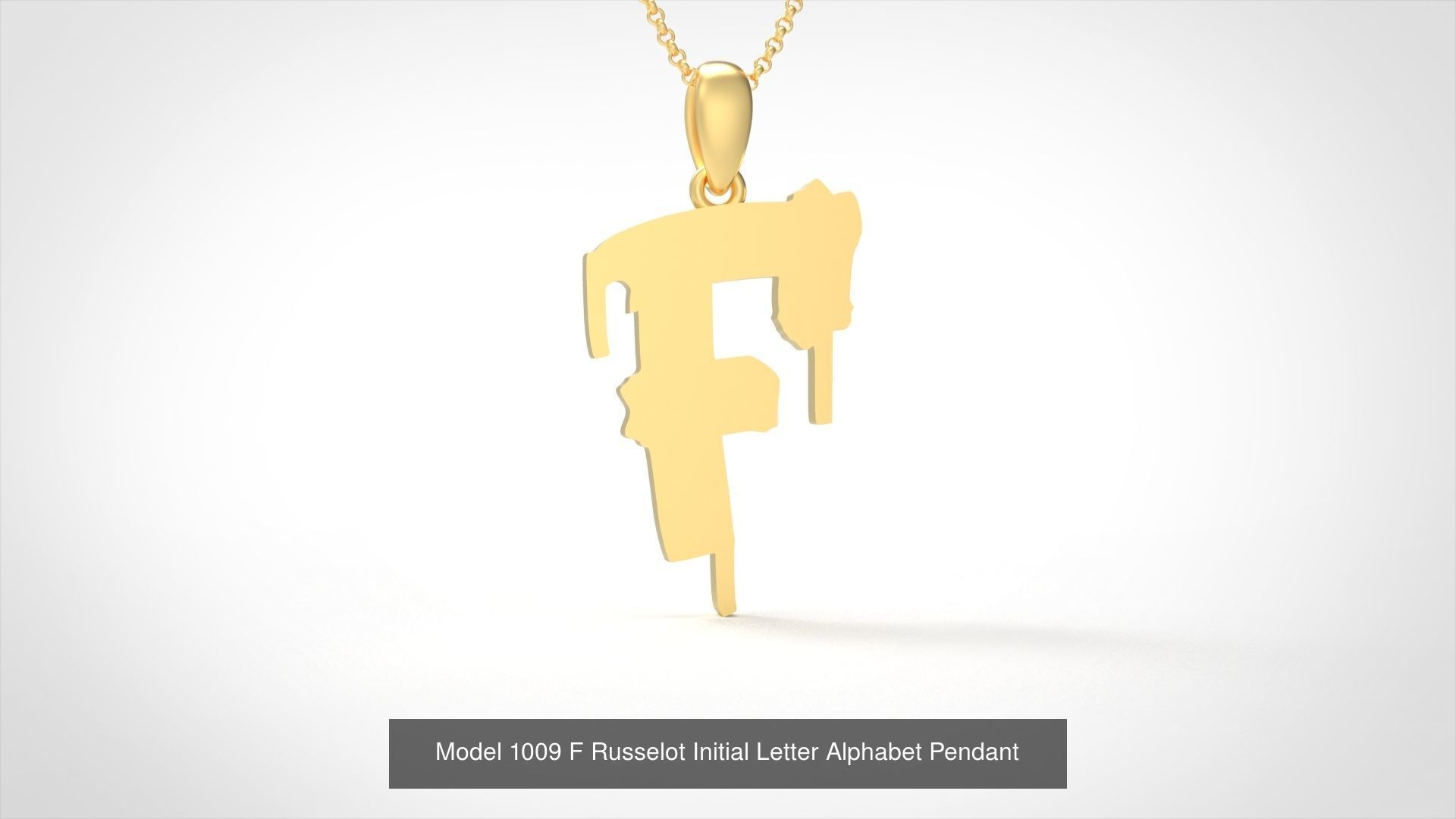 Russelot Initial Letter Alphabet Pendant Collection _9