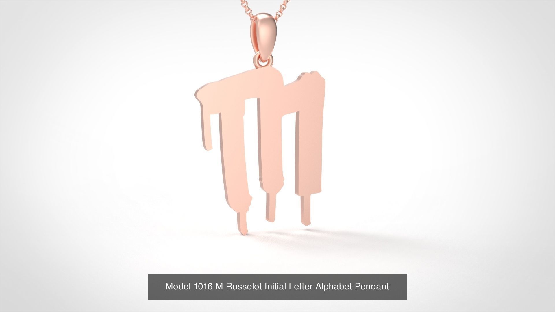 Russelot Initial Letter Alphabet Pendant Collection _16