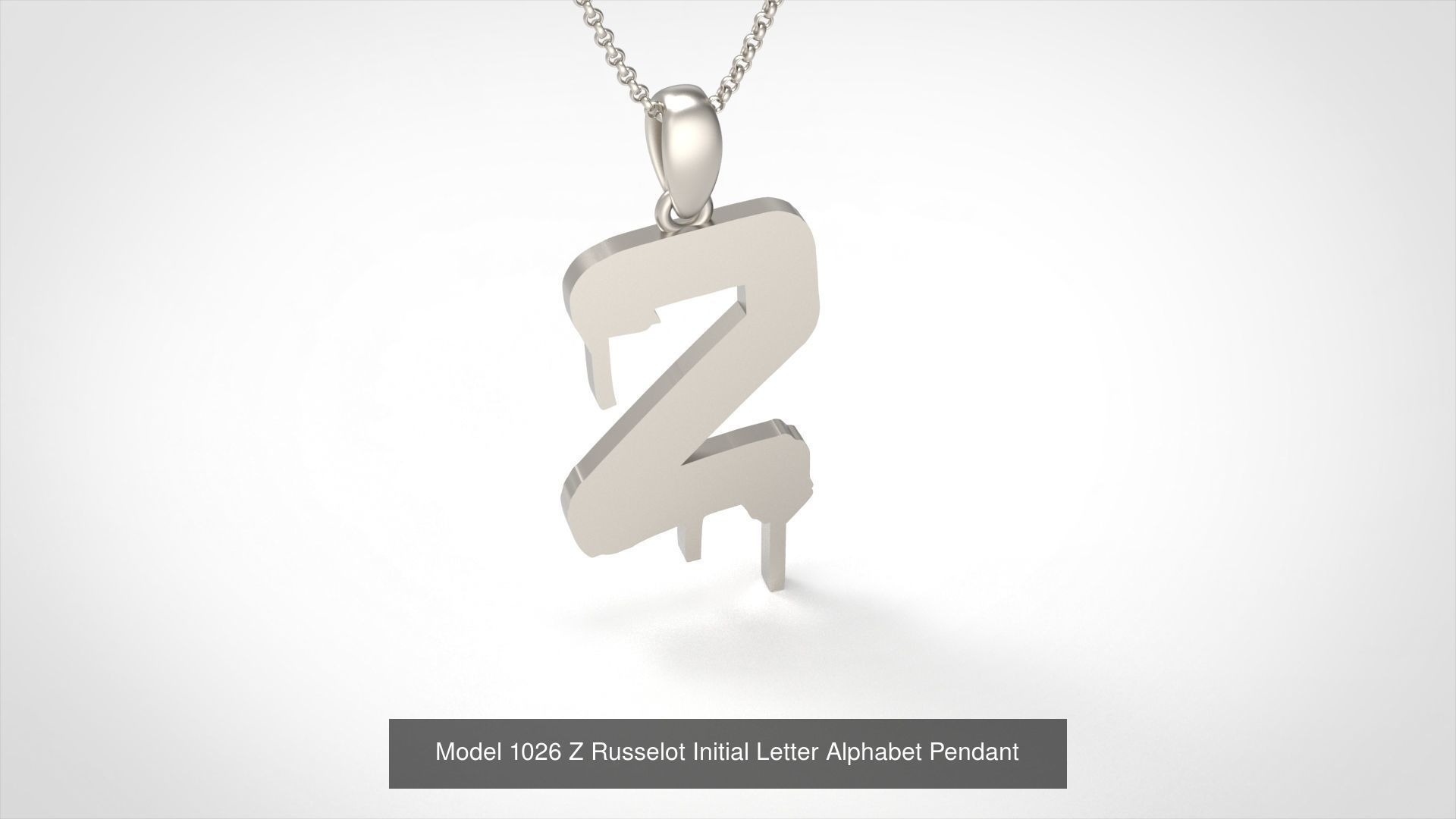 Russelot Initial Letter Alphabet Pendant Collection _26