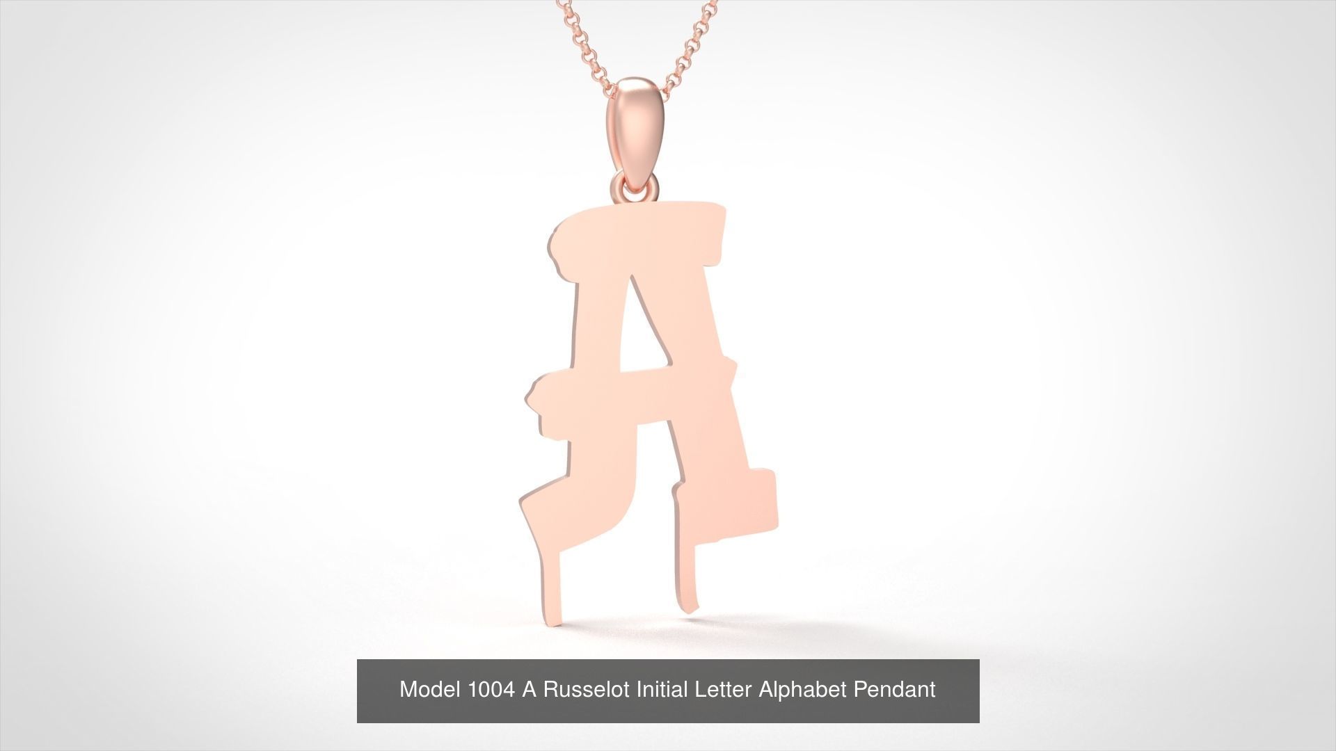 Russelot Initial Letter Alphabet Pendant Collection _2