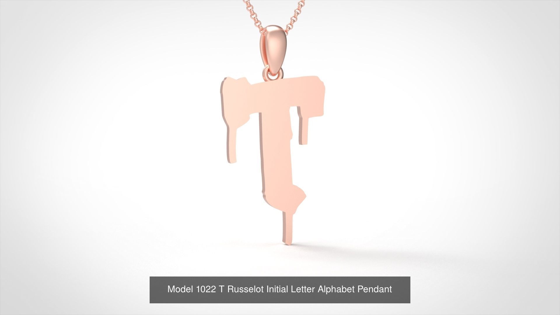 Russelot Initial Letter Alphabet Pendant Collection _22