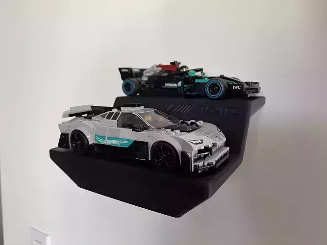 Display Stand Lego Mercedes AMG F1 W12 E and AMG Project One 3D print model