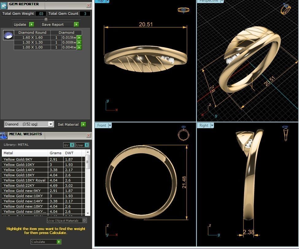 Band Ring 3D print model_3