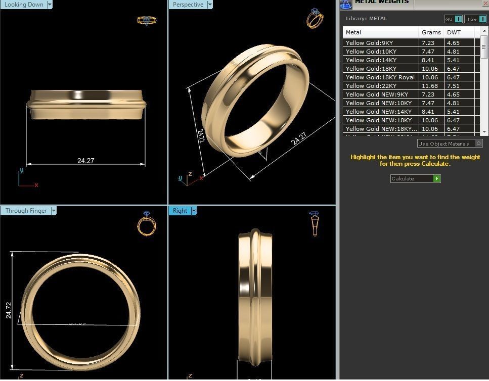 Band Ring 3D print model_1
