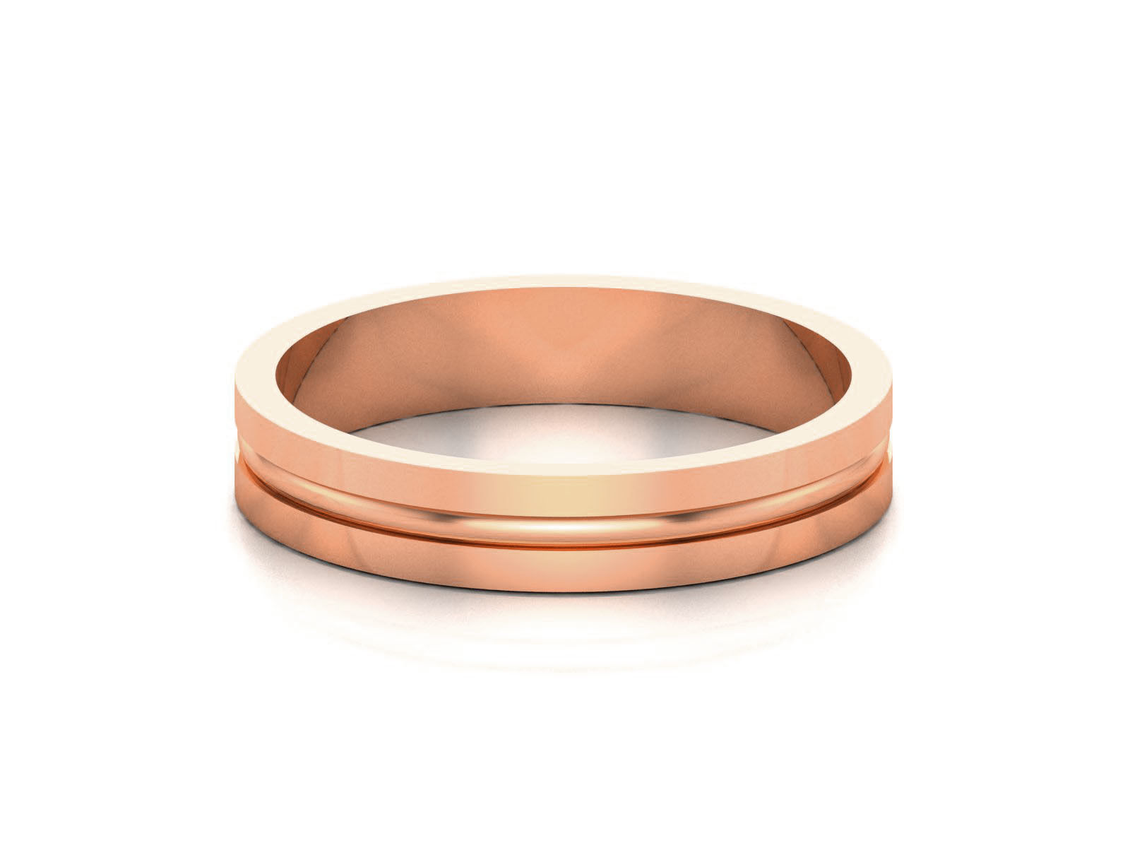 Band Ring 3D print model_5